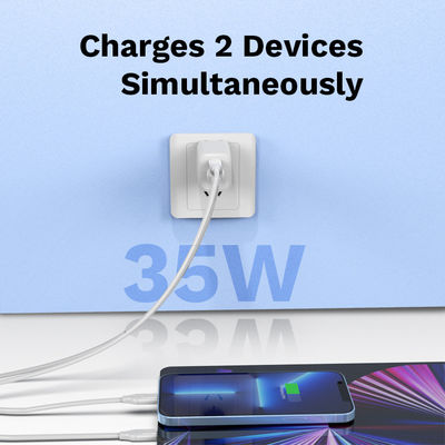 Lightweight USB AC PD Port Charger Adapter Fireproof ABS