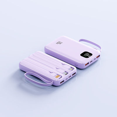 Durable 4 In1 Built In Cables 10000mAh Power Bank with Universal Socket Standard
