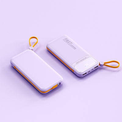 Ultra-thin And Compact Self-contained Power Bank 10000mah Super Fast Charger Large Capacity Portable