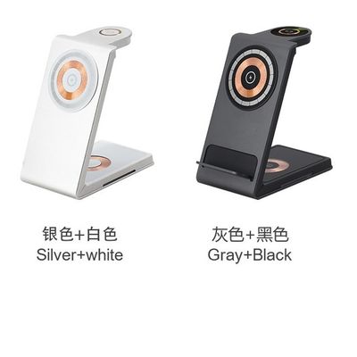 3 In 1 Foldable Wireless Charger Pad 15W Magnetic Wireless Charger Stand For iPhone 12-15 Airpods Pro 3 2 1 Apple Watch
