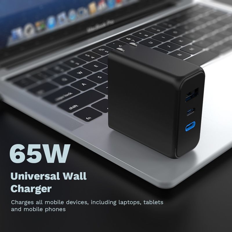 AC 100V PD Power Adapter Dual Usb C PD Charger For Worldwide