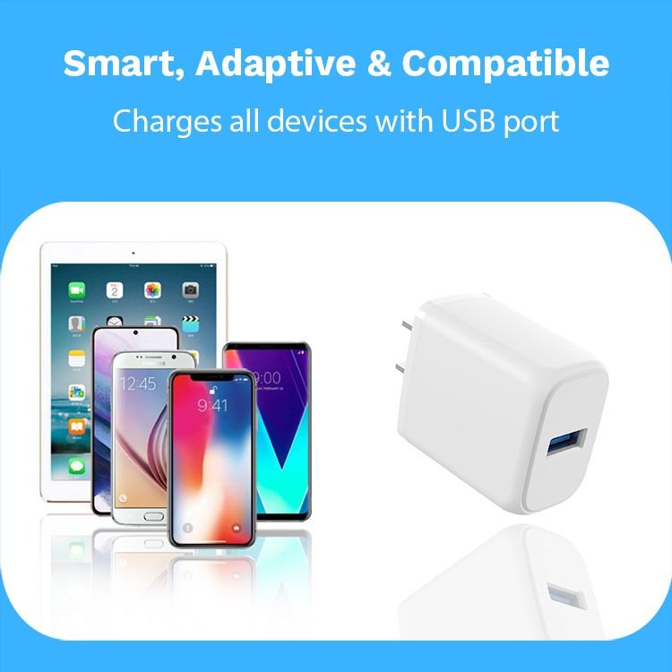 Universal USB PD Power Adapter Compatible AC 5V/2.4A ETL Certificated