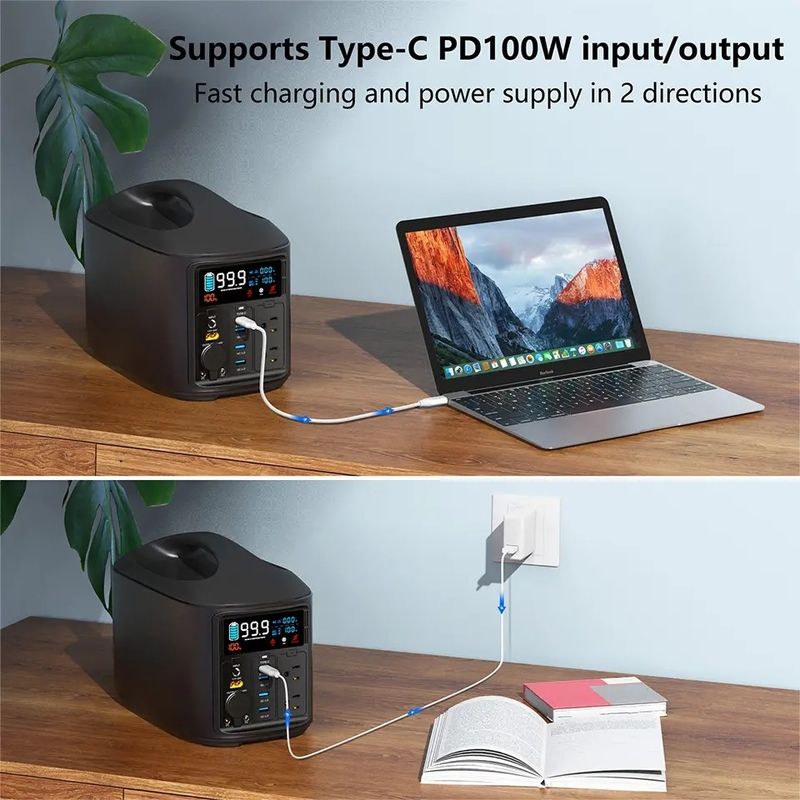 AC Charging 600 Watt Portable Power Station Portable Electricity Generator