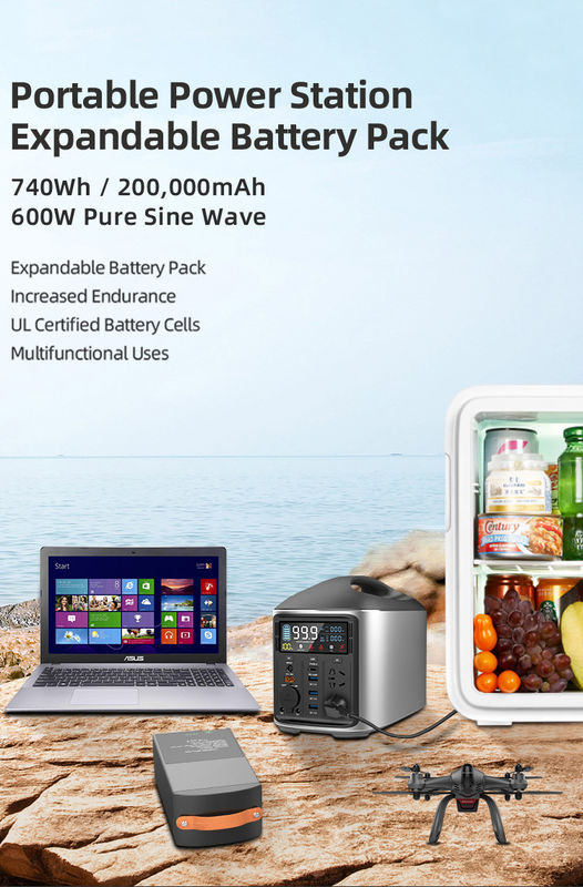 12V 600 Watt Portable Power Station Lithium Battery For Indoor Outdoor Charging