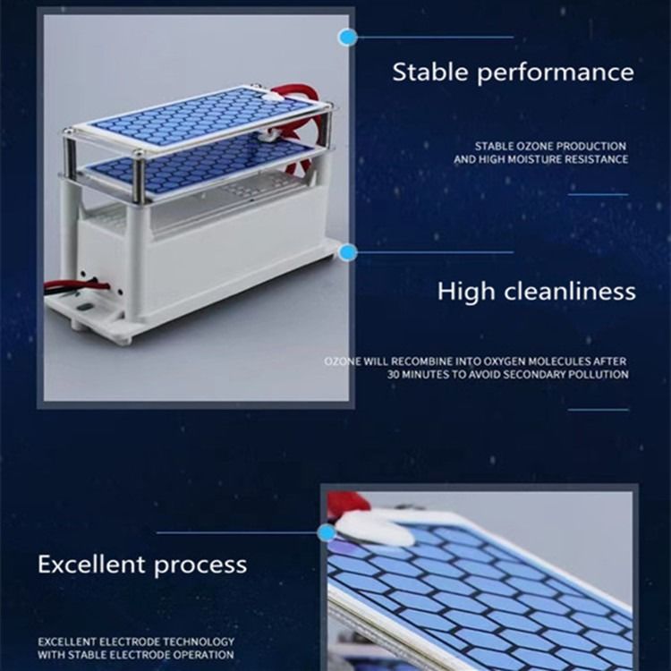 100W Portable Ozone Generators Ceramic Ozone Plates 99CFM