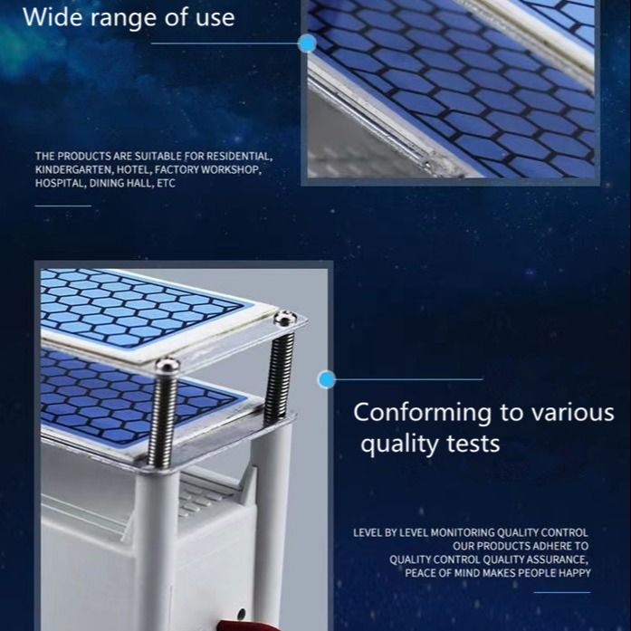 100W Portable Ozone Generators Ceramic Ozone Plates 99CFM