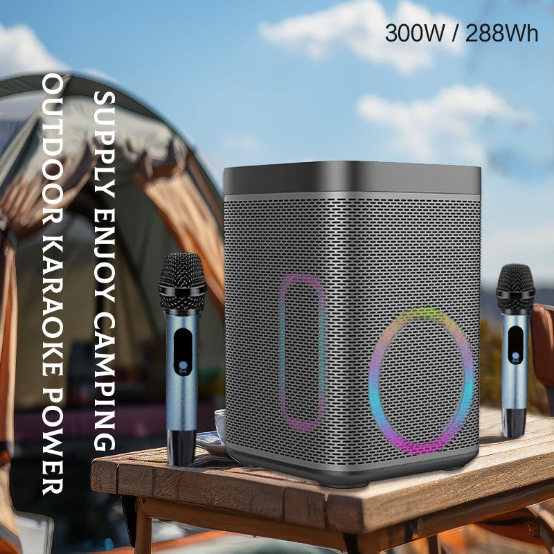 300-watt Portable Karaoke Machine Power Bank Outdoor Emergency Power Supply