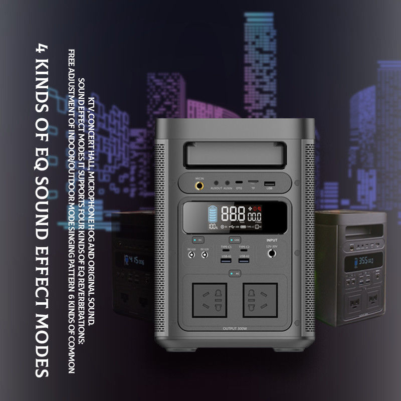 300-watt Portable Karaoke Machine Power Bank Outdoor Emergency Power Supply