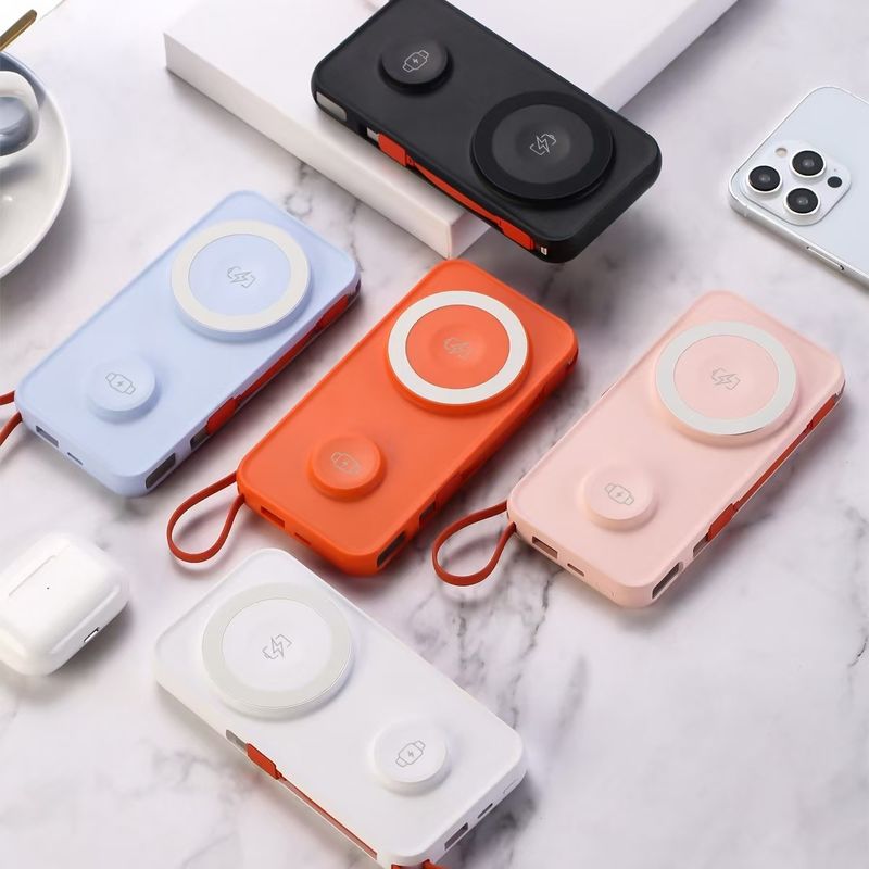 10000mAh Magnetic Wireless Power Bank for Mobile Phone Watch and Earphone Charging