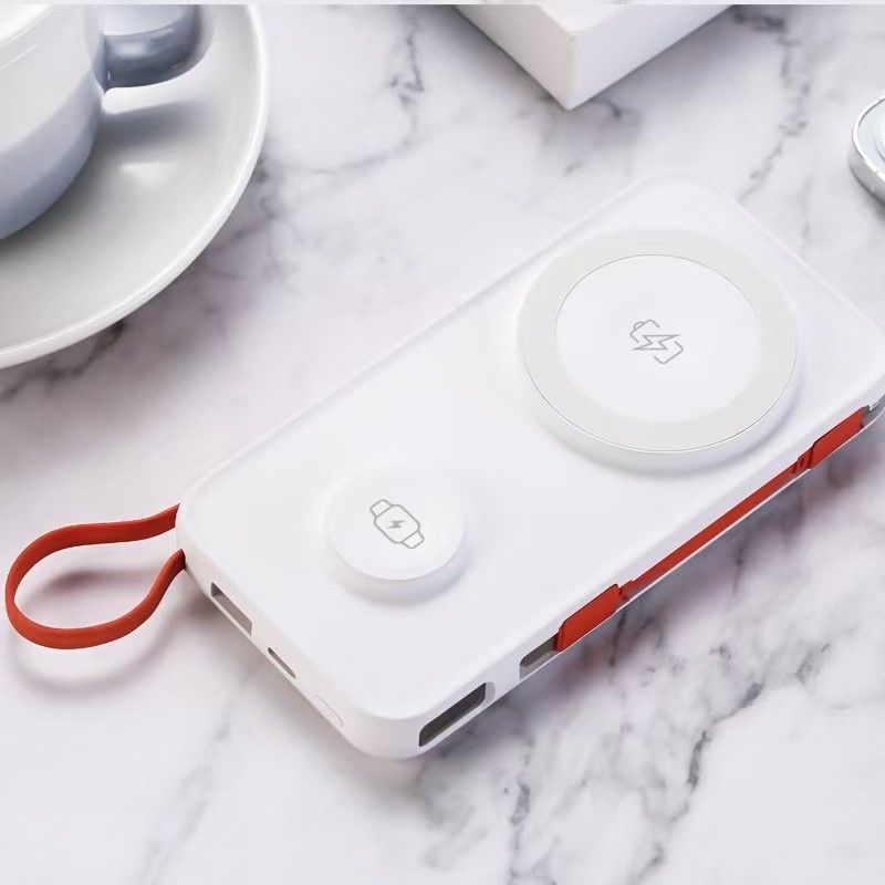 10000mAh Magnetic Wireless Power Bank for Mobile Phone Watch and Earphone Charging