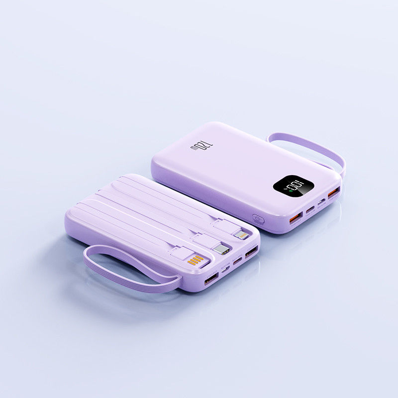 Durable 4 In1 Built In Cables 10000mAh Power Bank with Universal Socket Standard