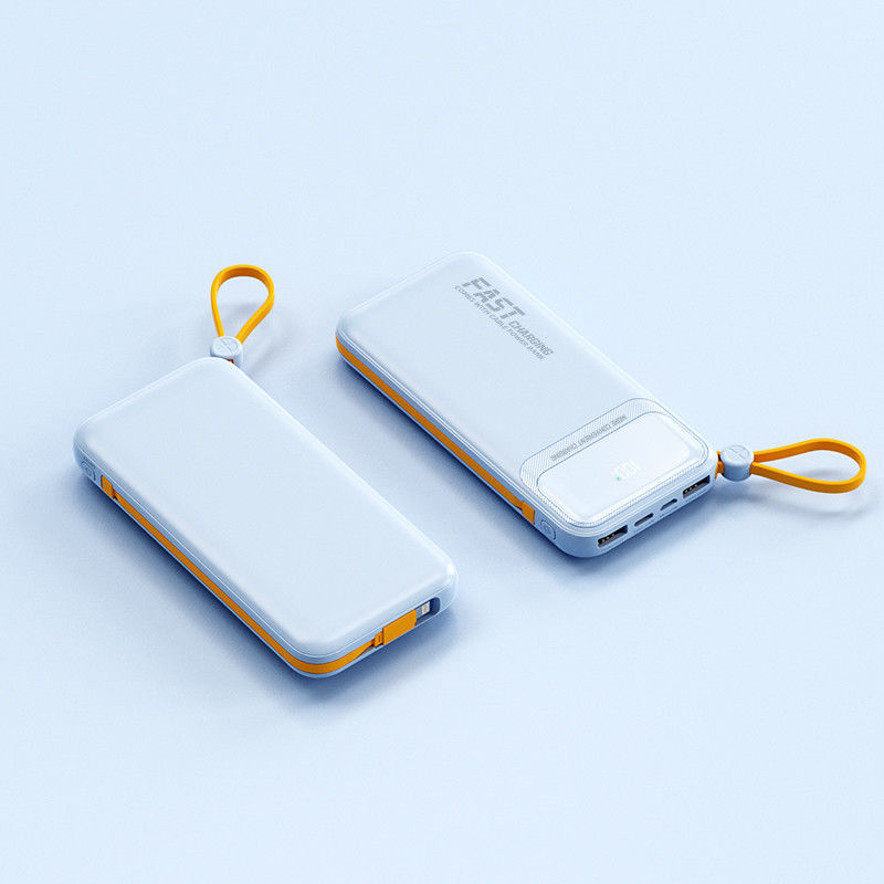 Ultra-thin And Compact Self-contained Power Bank 10000mah Super Fast Charger Large Capacity Portable