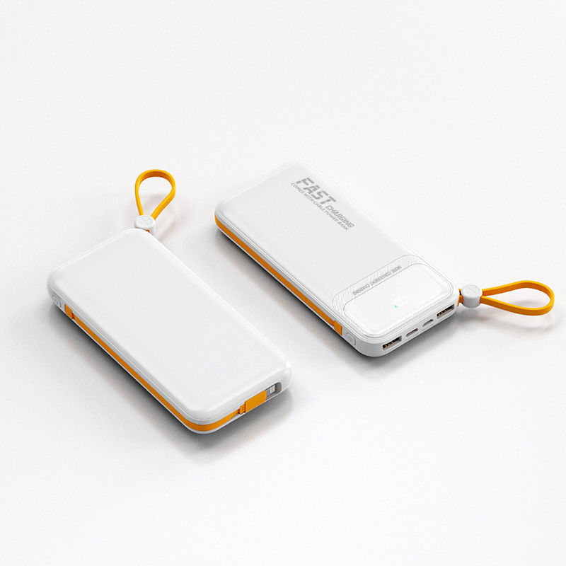 Ultra-thin And Compact Self-contained Power Bank 10000mah Super Fast Charger Large Capacity Portable