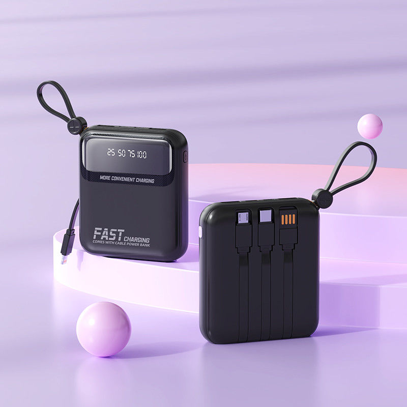 PD22.5W 3.0 Ultra Slim 10000mah Powerbanks with Type-C Input and LED Display Blue Color