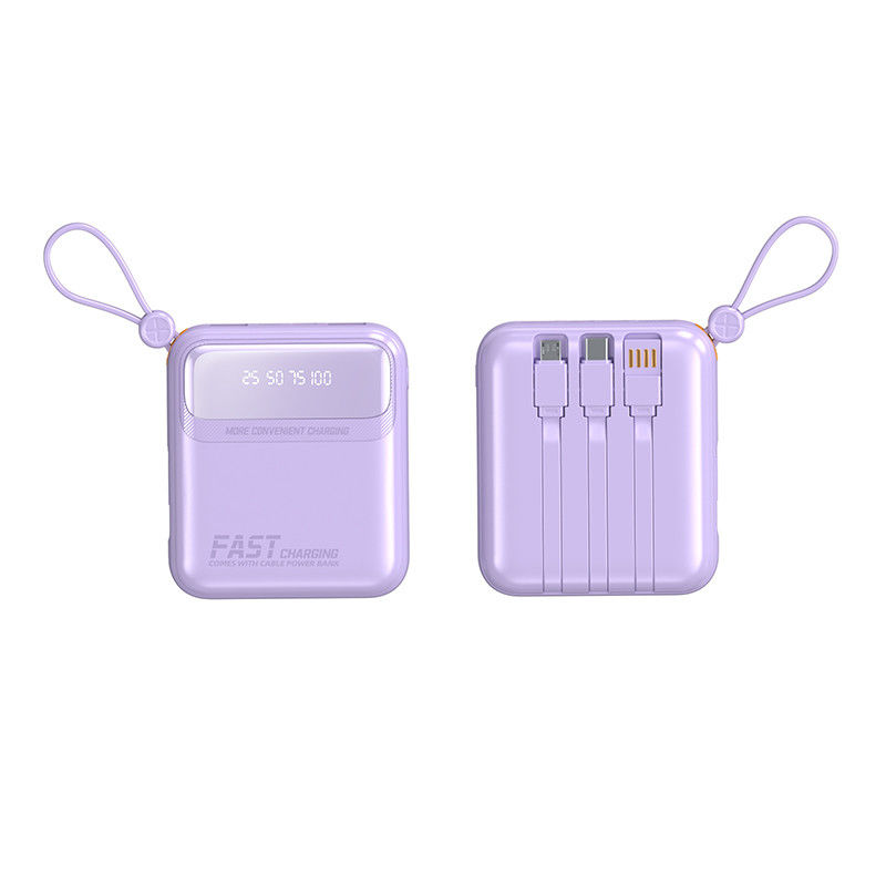 PD22.5W 3.0 Ultra Slim 10000mah Powerbanks with Type-C Input and LED Display Blue Color