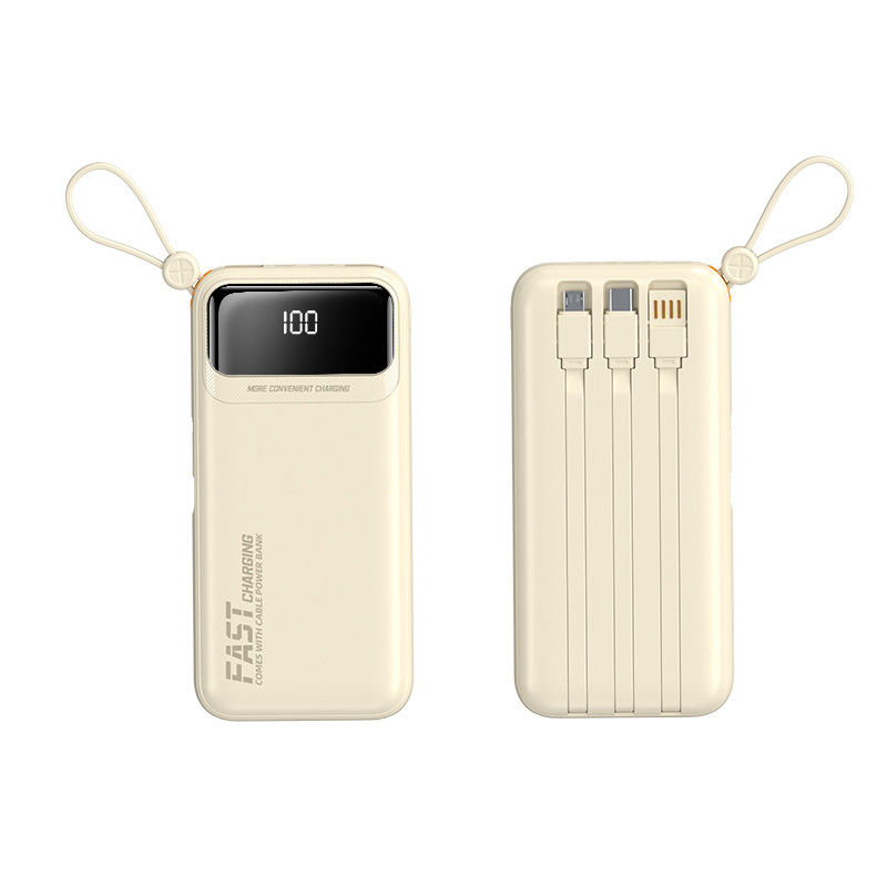Arrivals 2024 LED Display Function Fast Charging Power Banks 10000mah 20000mah with Cables