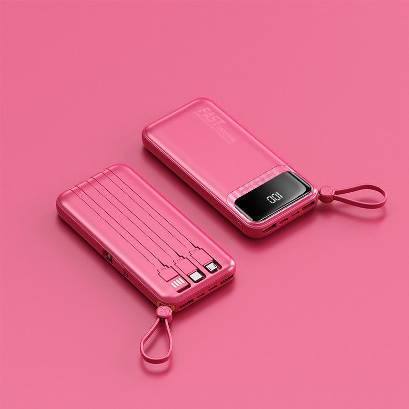 Arrivals 2024 LED Display Function Fast Charging Power Banks 10000mah 20000mah with Cables