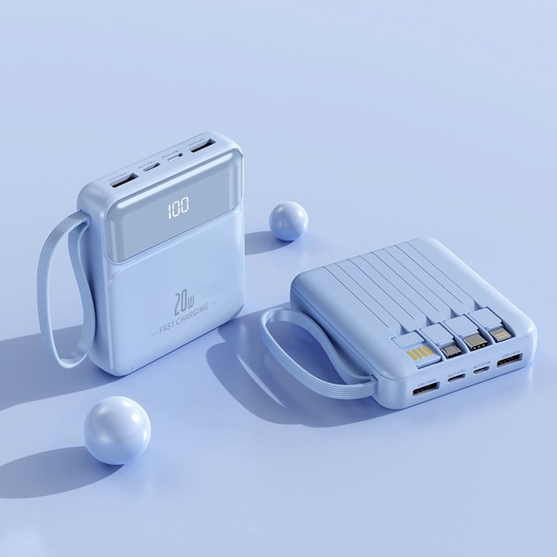20W Fast Charge 10000mAh 20000mAh Universal Portable Power Bank with Micro USB Input and LED Display