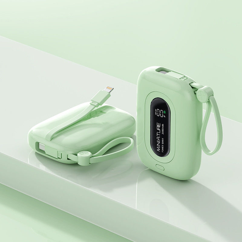 20w Pd 22.5w Super Fast Charging Power Bank for iPhone 90.6*62*28mm ABS PC Mini Size