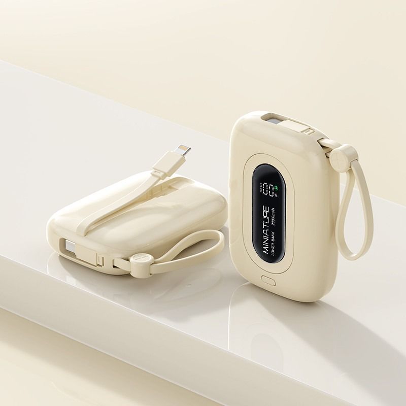 20w Pd 22.5w Super Fast Charging Power Bank for iPhone 90.6*62*28mm ABS PC Mini Size