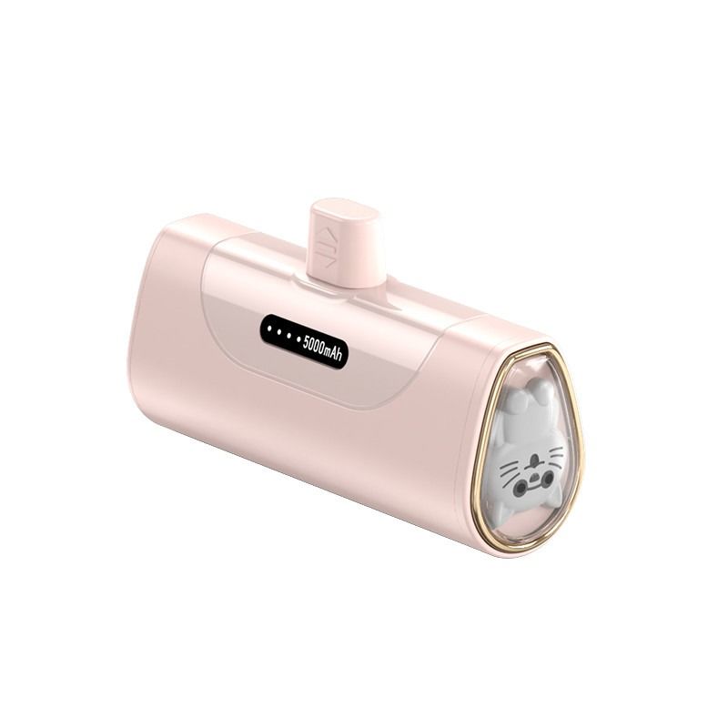 Compact and Powerful 5000mAh Cartoon Power Bank with Fast Charging Feature
