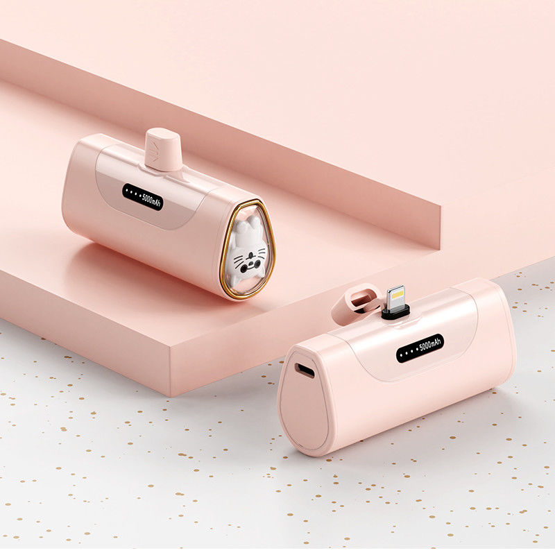 Compact and Powerful 5000mAh Cartoon Power Bank with Fast Charging Feature