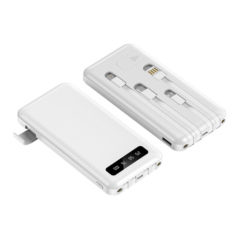 10000mah Full Mirror Digital Display Power Bank with Custom Logo and Large Capacity