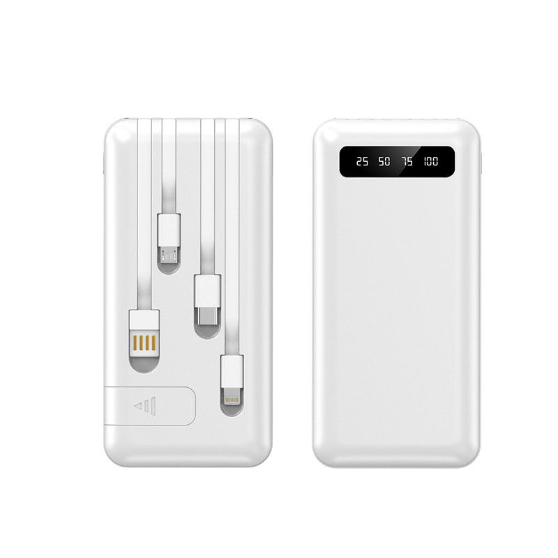 10000mah Full Mirror Digital Display Power Bank with Custom Logo and Large Capacity