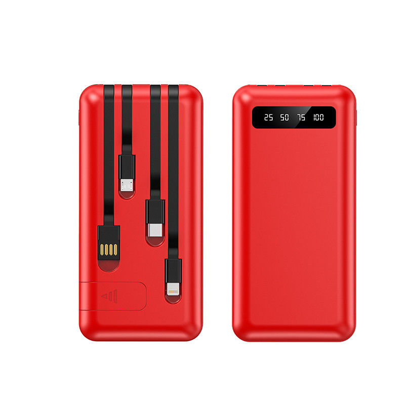 10000mah Full Mirror Digital Display Power Bank with Custom Logo and Large Capacity