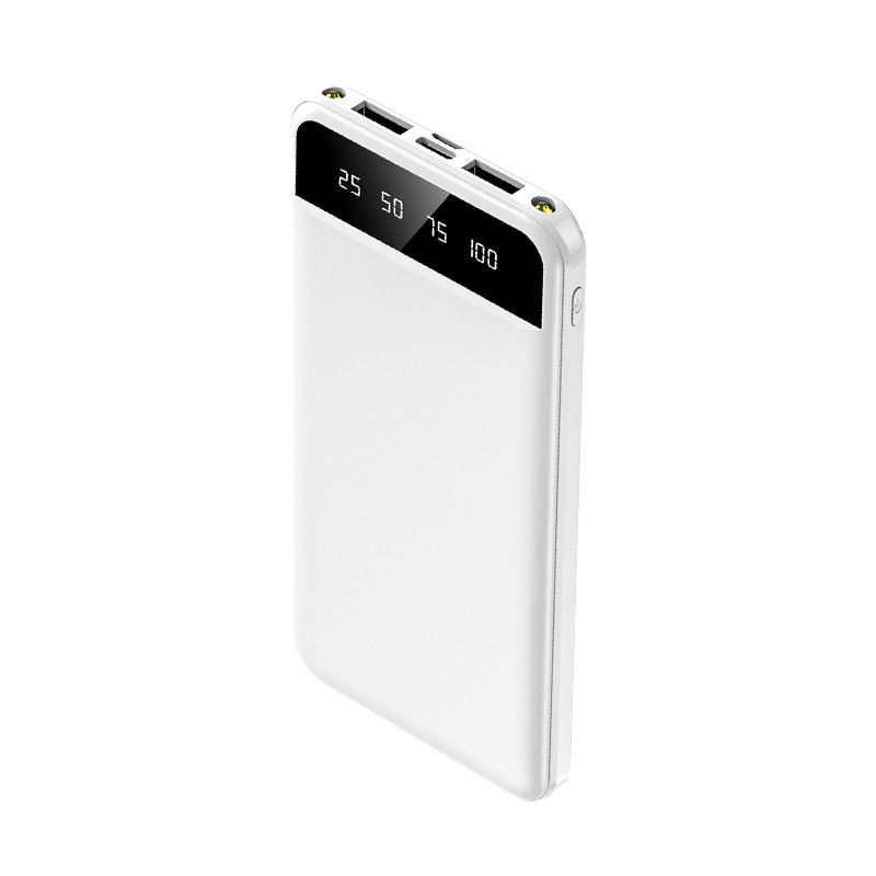 10000mah Ultra Thin Power Bank with TYPE-C Input Interface and 5W Output Power