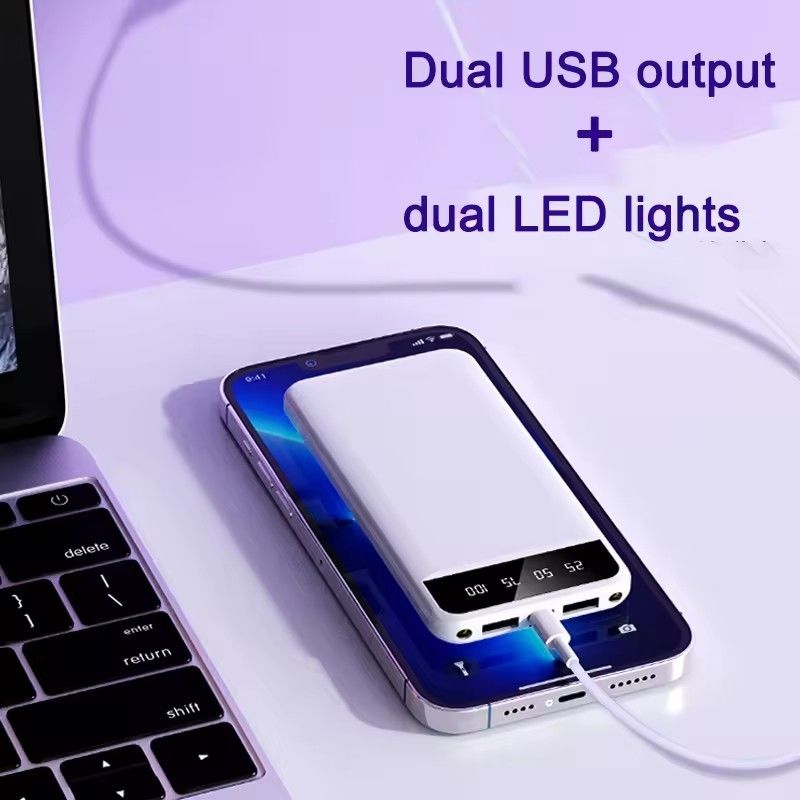 10000mah Ultra Thin Power Bank with TYPE-C Input Interface and 5W Output Power