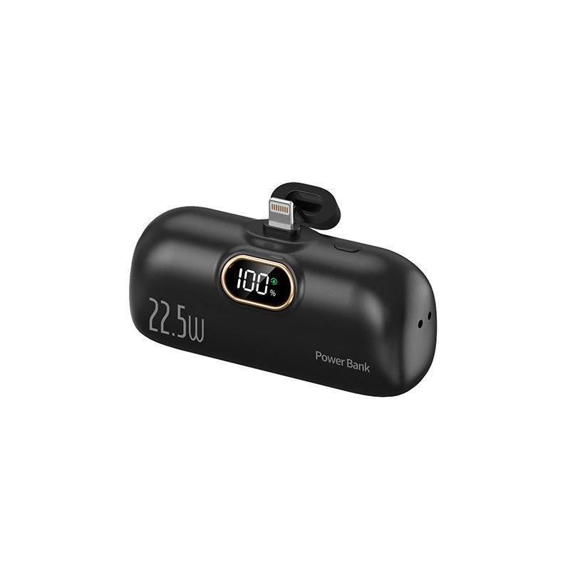 ABS 5000mAh Portable Power Bank Custom Logo Mobile Mini Charger with Type C Output Interface