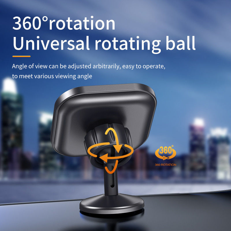 Magnetic Charging Mobile Phone Car Holder 15w Wireless Car Charger Mount Auto-sensing Car Phone Holder