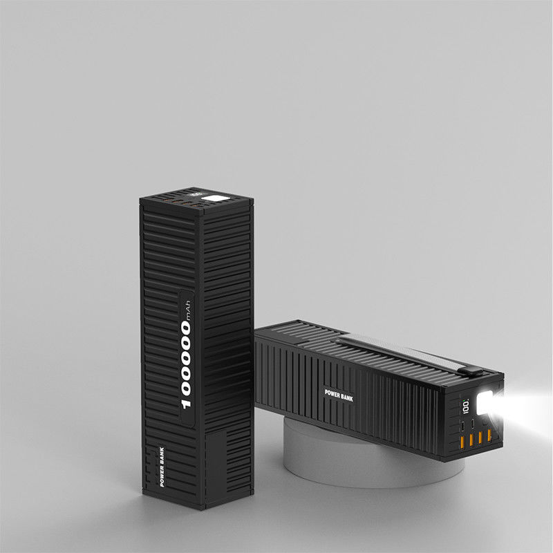 PD22.5W Fast Charging ABS Power Bank 100000mAh Big Capacity Station for Notebook Laptop Triple Type C Eight USB