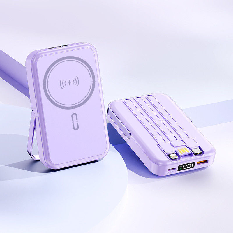 Customized Logo 10000mAh Wireless Fast Charge Powerbank with Magnetic Design