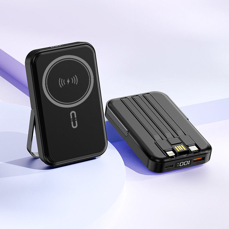 Customized Logo 10000mAh Wireless Fast Charge Powerbank with Magnetic Design