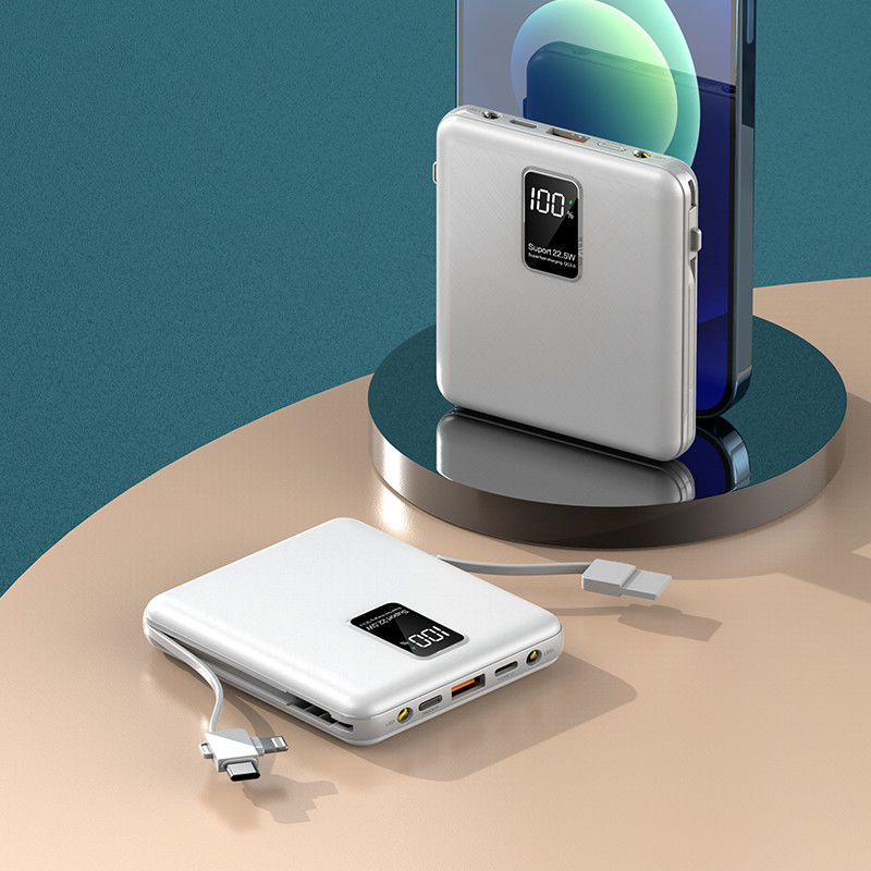 Mini Power Bank 20000mAh Wireless Charger Powerbank With Cable Fast Charging For IPhone 14 Pro X For Samsung S21 Poverba