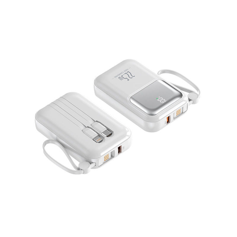 Built-in Cable Portable Power Bank 10000mAh Fast Charging PD20W USB 22.5W for All Phones