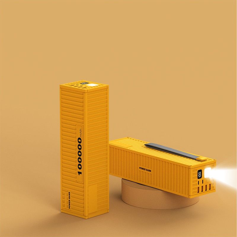 PD22.5W Fast Charging ABS Power Bank 100000mAh Big Capacity Station for Notebook Laptop Triple Type C Eight USB