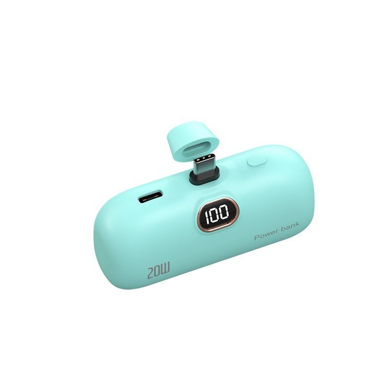 PD USB Type C Fast Charging Power Banks Travel Capsule Small Portable 20W 5000mAh