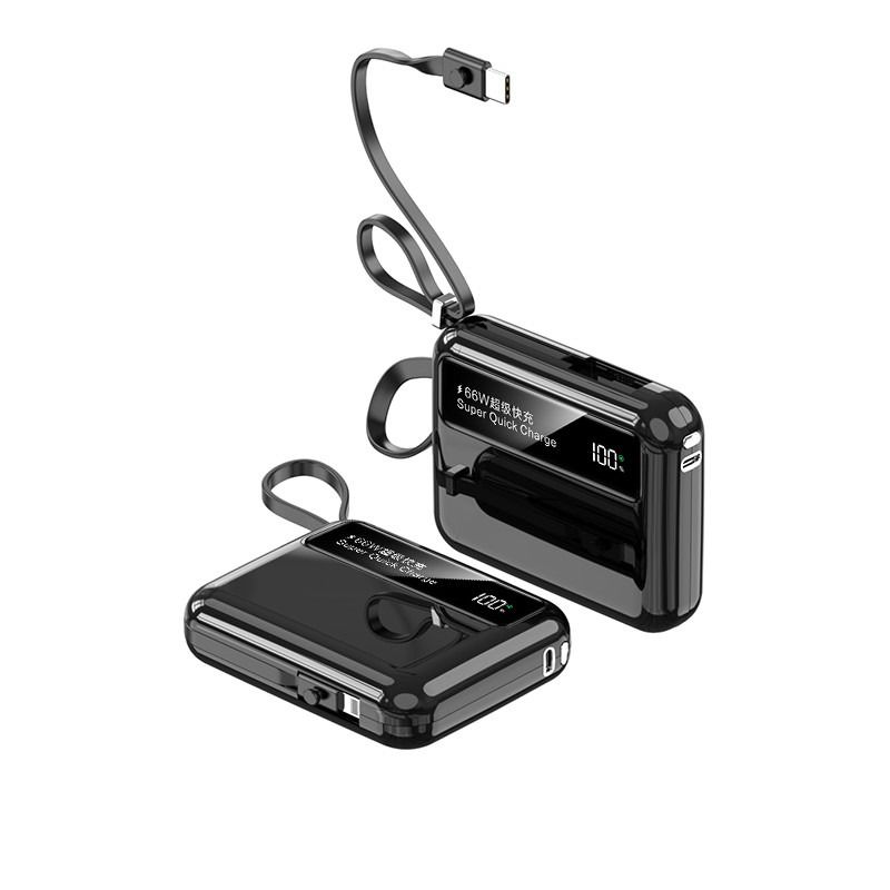 66W 20W 10000mAh Portable Mini Power Bank for Fast Charging Mobile Phones