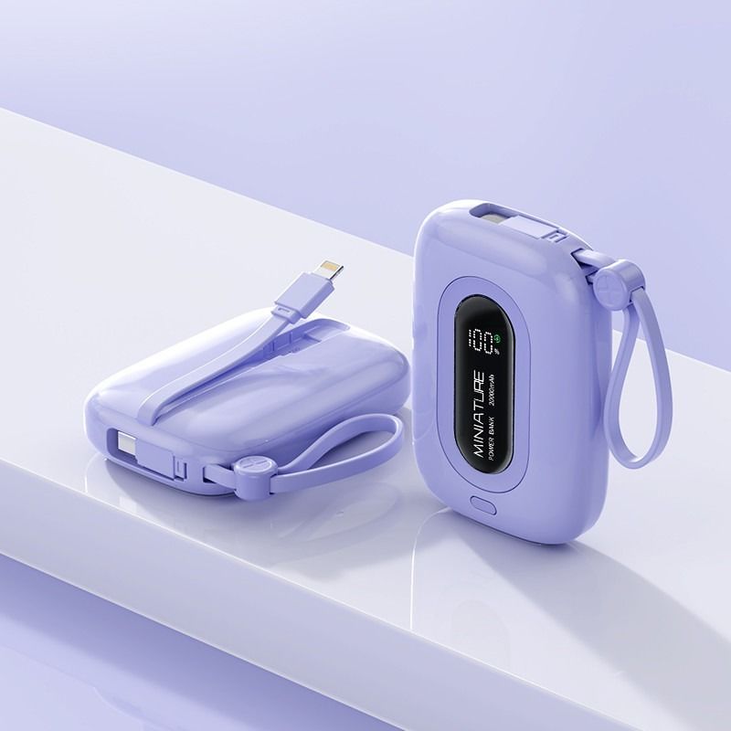 20w Pd 22.5w Super Fast Charging Power Bank for iPhone 90.6*62*28mm ABS PC Mini Size
