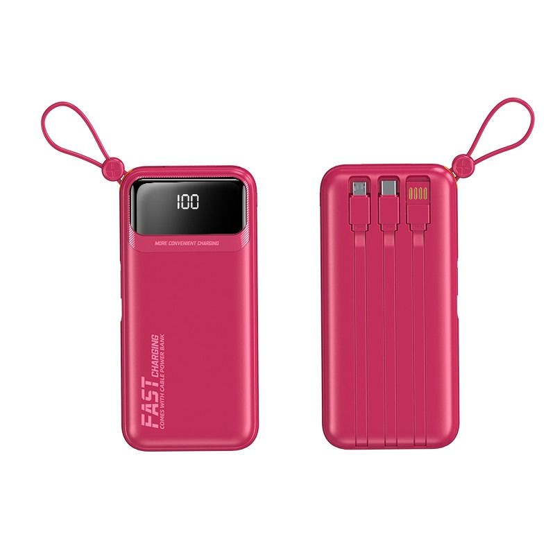 Arrivals 2024 LED Display Function Fast Charging Power Banks 10000mah 20000mah with Cables