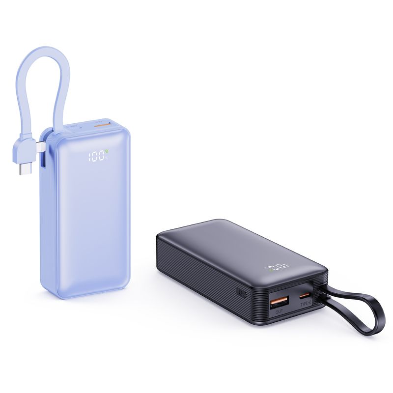 ABS PC 10000mAh Power Bank 22.5W Fast Charging Portable Charger for Mobile Phones